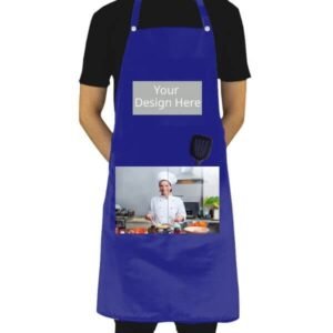 Black and white cooking apron