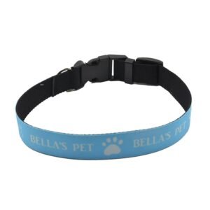 Black fancy pet collar