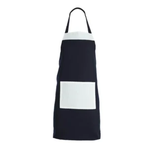 Black and white cooking apron