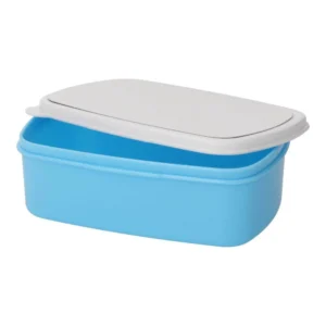 Blue lunch box with white led