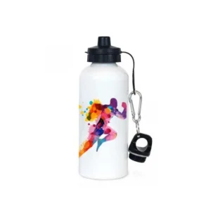 Aluminium water bottle with black led
